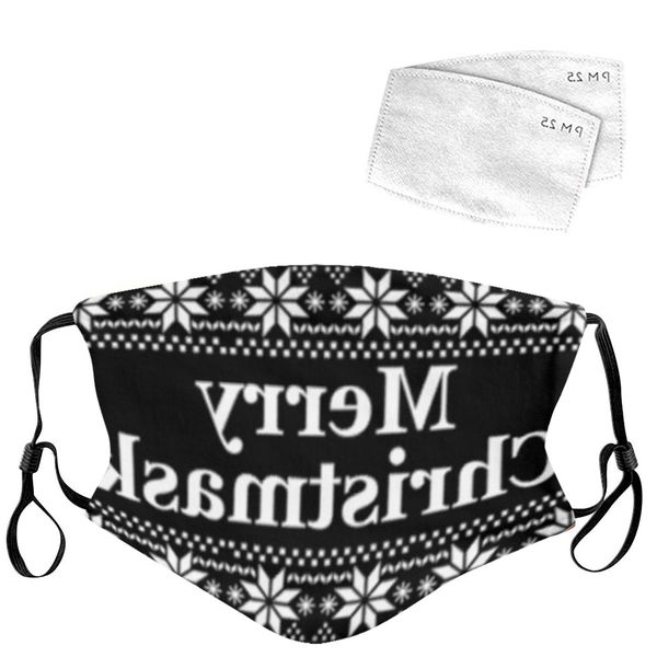 

face new masks outdoor washable 1pc christmas breathable reusable mask with 2pc filter mascarilla mouth cover