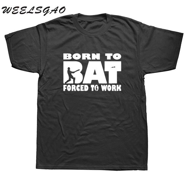 

born to bat forced to work tee cricket funny birthday gift present him male design o neck sport hooded sweatshirt hoodie men t shirt