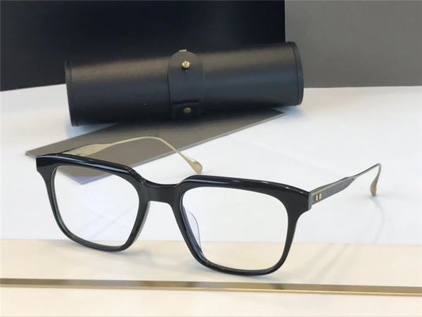 

dtx123 advanced glasses metal retro goggle optical glasses fashion style plate and metal temples square full covering frame uv 400lens, White;black