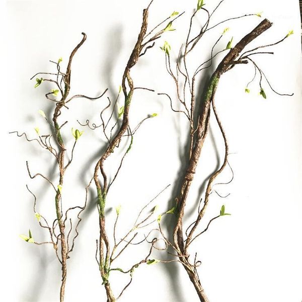 

decorative flowers & wreaths 90cm real touch fake tree branches rattan kudo artificial flower vine for home el wedding diy decoration wreath