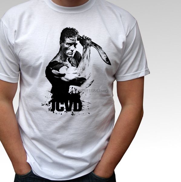 

jean claude van damme jcvd white t shirt - mens and kids sizes sport hooded sweatshirt hoodie