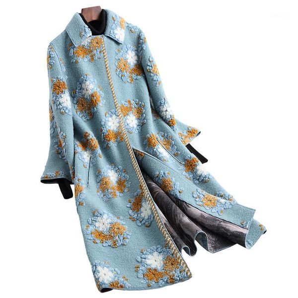 

autumn winter real fur coat sheep shearling fur jacket women clothes 2020 korean vintage elegant women abrigo mujer zt23101, Black