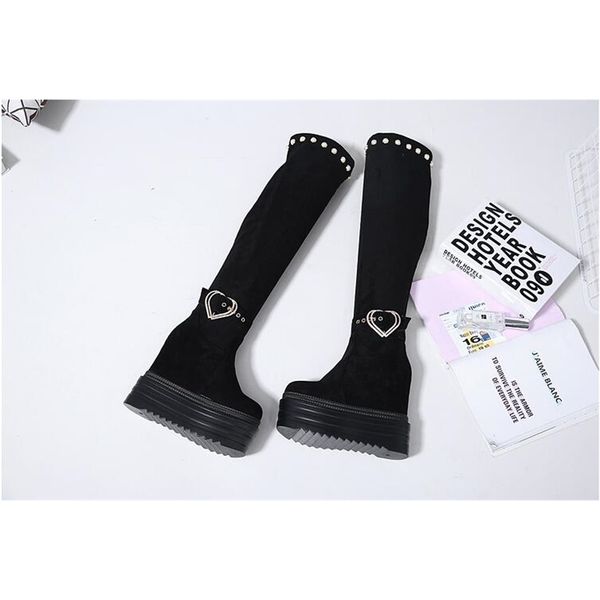 

2020 and new winter tight super high heels women's boots l7iz, Black