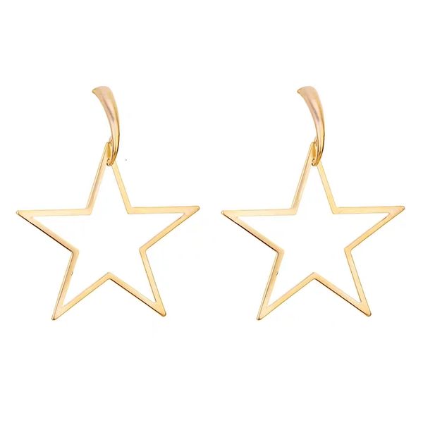 

luxury -pointed star earrings korean temperament long pendant personality simple ins girl web celebrity earrings sterling silver need
