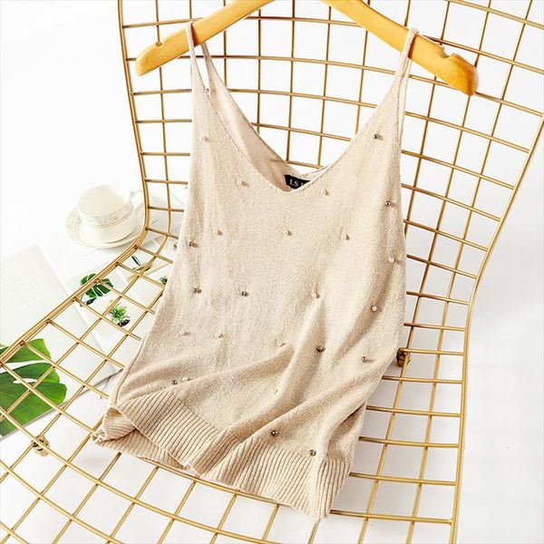 

бисероплетение v шеи вязаная sexy бюстье bralette summer tops женщины женщины тонкий фитнес короткие майка женская жилет майка, White