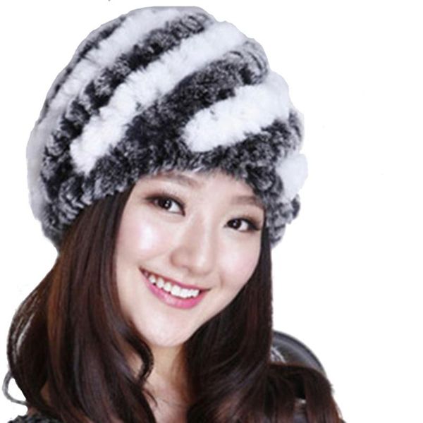 

autumn/winter style rex artificial fur hat/cap for women coffee + red, Blue;gray
