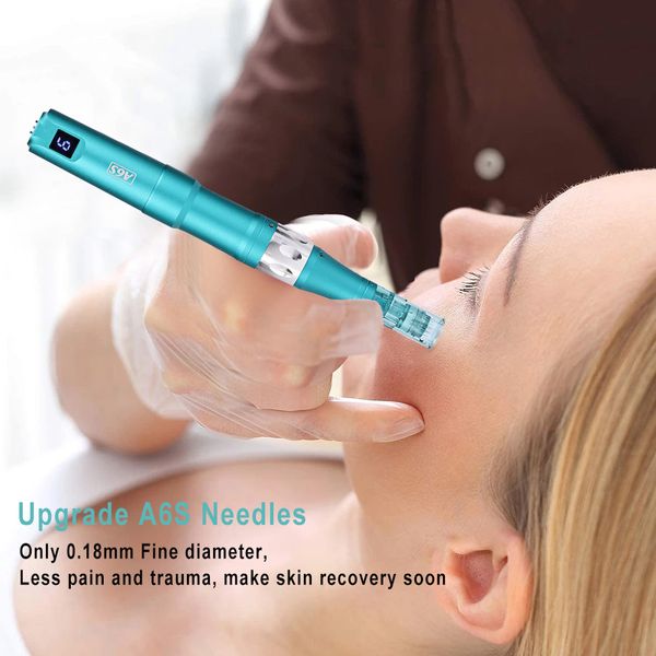 

dr. pen ultima a6s professional microneedling pen electric wireless derma auto pen skin care tool kit for face and body per