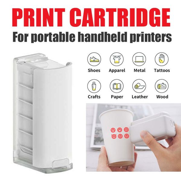 

printpods портативный принтер smart inkjet портативный маленький мини-этикетки татуировки большой размер печатный чернильный картридж