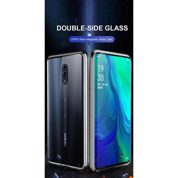 

360 magnetic adsorption metal case for oppo realme 7 6 5i reno 4 3 pro lite a9 a5 a31 a11x 202 wmtrnm