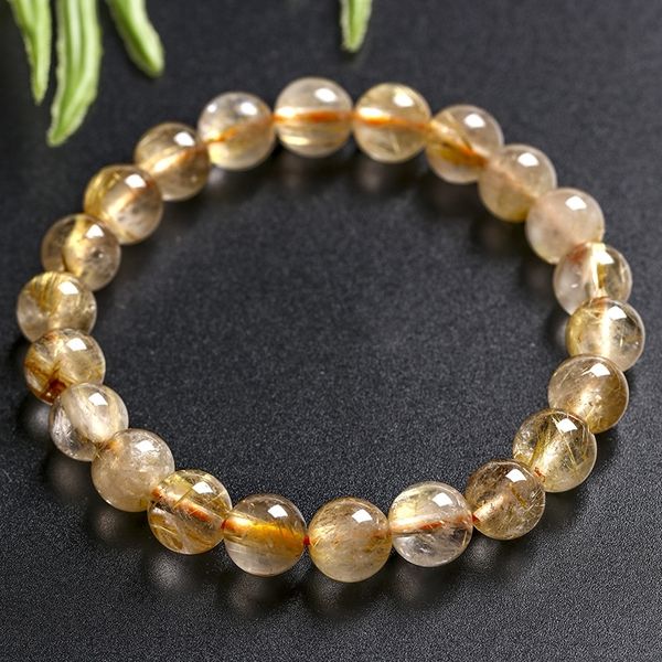 

cptrx натуральный золотистый ма braceletfemale подруга crystalcrystal crystalhuang fajingpresent в браслет кристалла передачи браслет beadfo, Golden;silver
