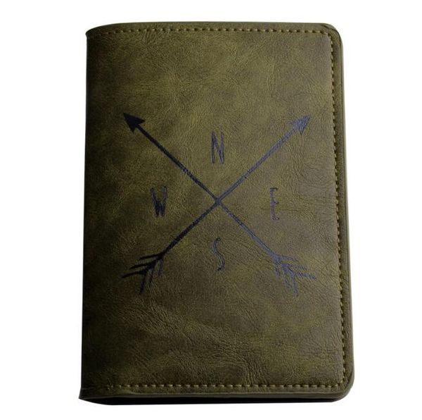 

10pcs 2020 new men pu light passport card holders mix color passport bag cover, Brown;gray