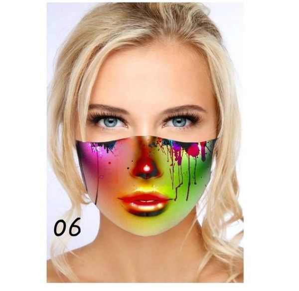 

быстрая доставка masque 1pc для взрослых маска для взрослых мода напечатанная маска для защиты моющейся маски для лица оголовье в течение 24, Black