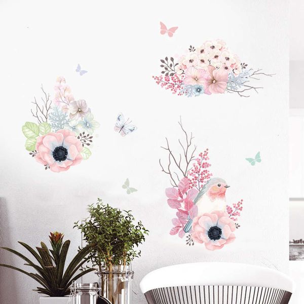 

wallpaper creative bedroom warm little frh stickers living room decoration self adhive butterfly wall painting