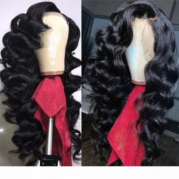 

long loose deep wave brazilian human hair wigs wave lace front and full lace wig with baby hair for black women, Black;brown