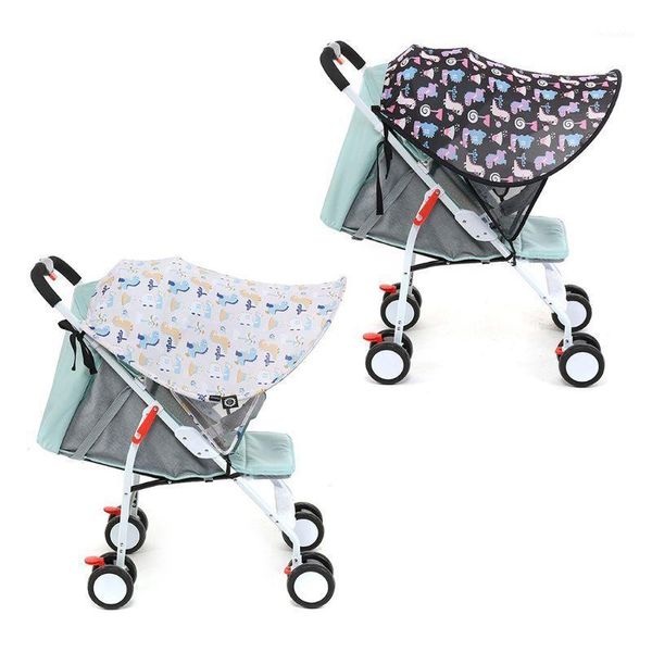 

universal cartoon sun visor pram anti-uv sunscreen shade resistant canopy cover pushchair baby stroller accessories wholesale1