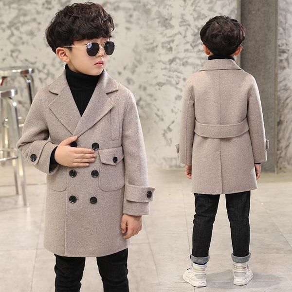 

boys comfortable breathable fashion handsome woolen coat y200901, Camo