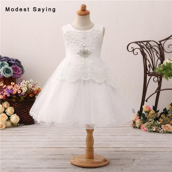 

lovely ivory ball gown crystal pearls lace flower girl dresses 2020 kids girls puffy pageant party prom gowns vestido de daminha, Red;yellow