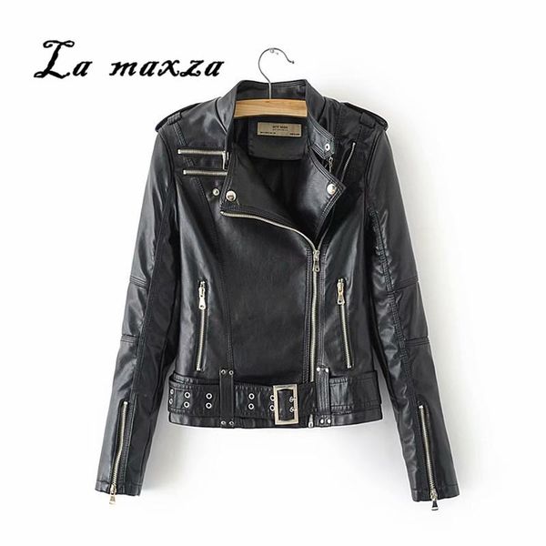 

2020 leather vintage fashion windbreaker plus size fur winter jacket casual korean women coat jacket slim fit, Black;brown