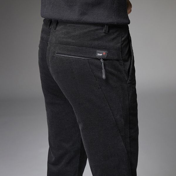 

new corduroy casual pants in autumn and winter, Black