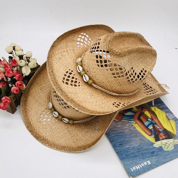 

fu che ma currently available crimping straw paragraph flanging hat holiday standing rafi straw painting cowboy hat manufacturers supply, Blue;gray