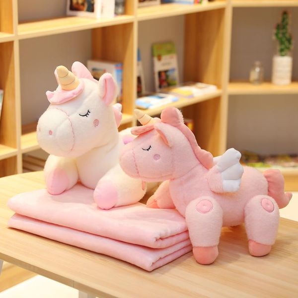 

unicorn toy joint can movable pink white stuffed animal unicorn with blanket toys for children gift for girl girlfriend wmtnfc infant2005