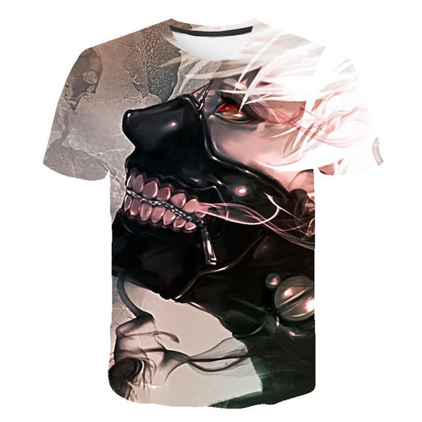 

tokyo ghoul blood japan anime cosplay 3d print shirts plus size funny humor men clothing
