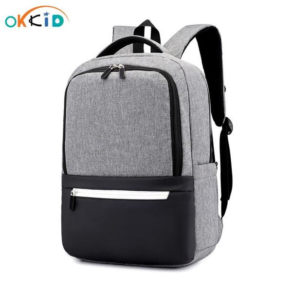 

okkid minimalist black school backpack for boy waterproof lapbackpack theft book bag pack kids school bag dropshipping wmtvms xhlove