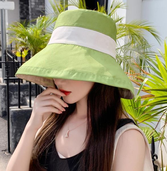 

cokk летние шляпы для женщин пляж bucket hat дамы нашивки большой брим вс hat женский ув защита повседневный sunhat зонт gorros кпт wmtsho, Blue;gray