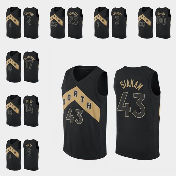 

toronto raptors men pascal siakam fred vanvleet jonas valanciunas kawhi leonard serge ibaka nba black custom jersey