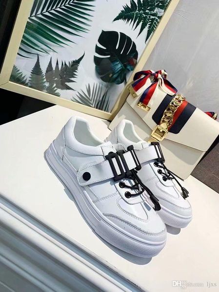 

2020chaussures pour femmes de luxe baskets de luxe pour femmes white leather surface bow band design platform sneakers#1f, Black