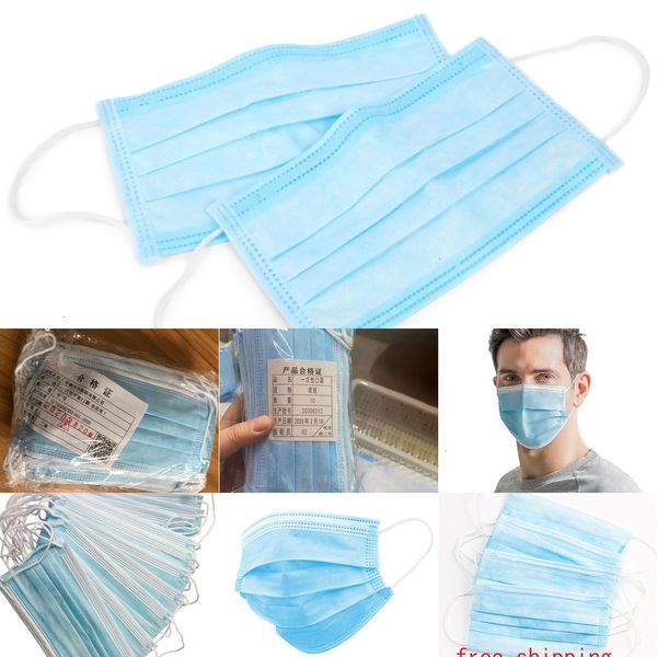 

ear-loop layer non-woven mouth masks facial cover disposable 3-ply dust mask ou 6m9e