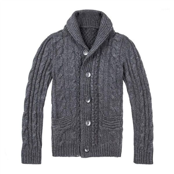 

men's winter warm casual sweater male fashion slim long sleeve solid color knitwear pocket cardigan coat1, White;black