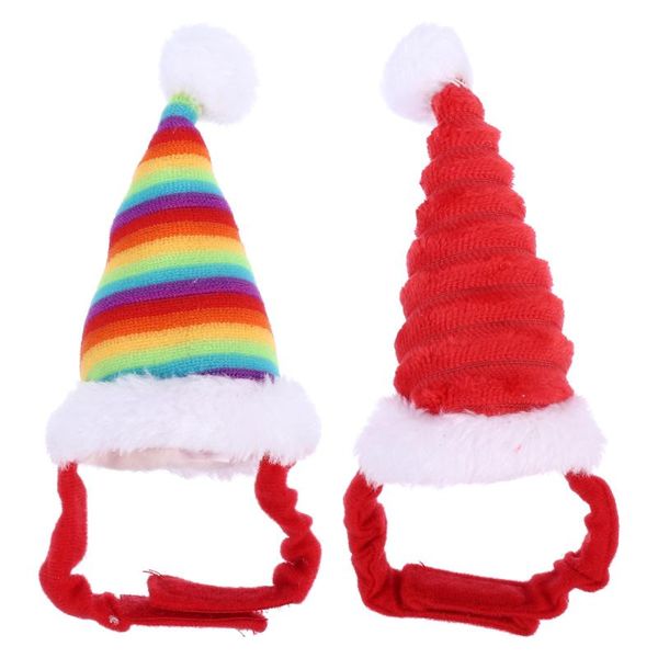 

dog apparel 2pcs creative xmas pet costume prop hat headdress for rats