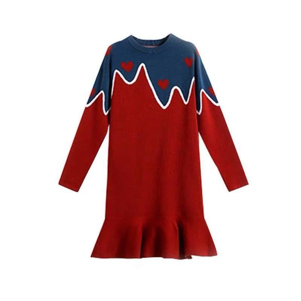 

new 2021 winter sweet fashion around the female neck elegant long sleeve knitted in love y282 261g 48tg, Black;gray