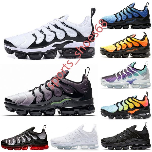 

2021 new basketball shoes tn plus running shoes mens white volt black hyper psychic blue oreo purple womens breathable fashion sports sneake, White;red