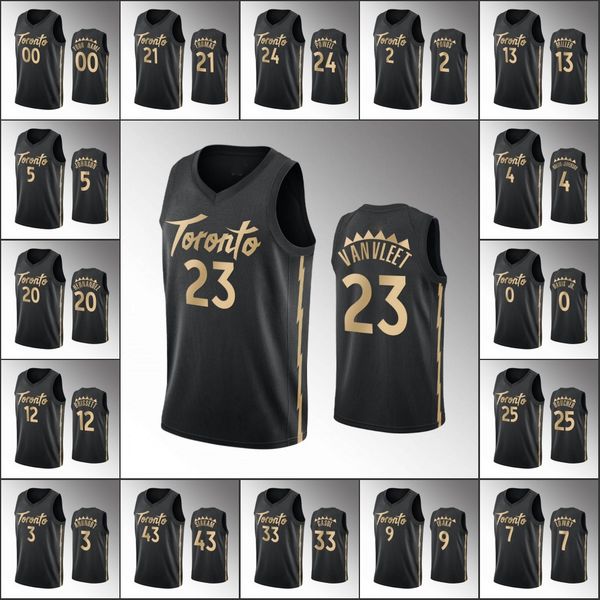 

toronto raptors men kyle lowry serge ibaka pascal siakam og anunoby norman powell fred vanvleet nba black custom jersey