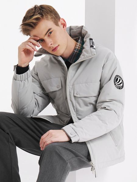 

bosideng winter down jacket stand -up collar fashion warm coat b90141511ds, Black