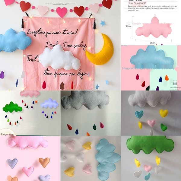 

стиль tbt3k new nordic kindergartennon-wovenprops нетканых нетканых войлок облака украшение номер детских комнаты d6inf реквизит съемка deco