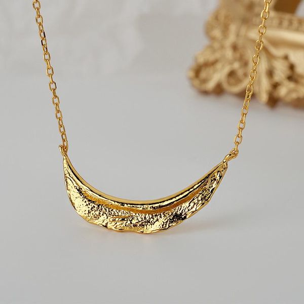 

chains folds texture tree leaf necklace for women men hiphop irregular plant pendant adjustable choker neck jewelry, Silver