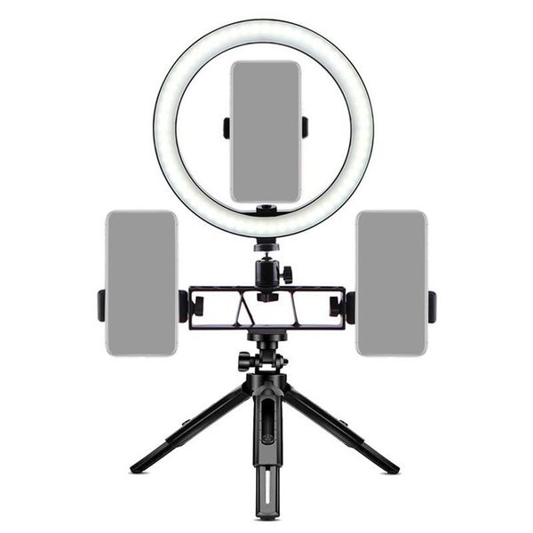 

10-inch ring light bracket, mobile phone live broadcast adjustable cold and warm light multi-position fill bracket