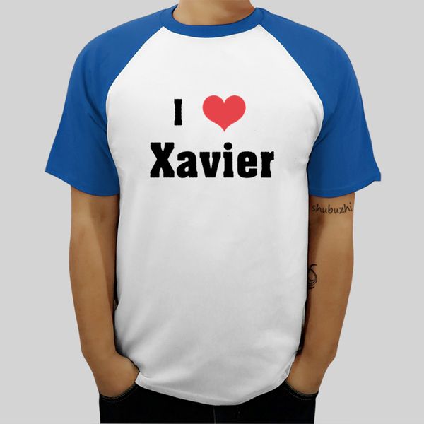 

brand mens fashion tee i love heart xavier short sleeve summer male raglan sleeve euro size sport hooded sweatshirt hoodie men t shirt