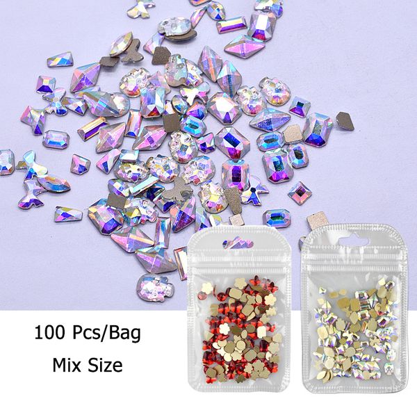 

100pcs/pack rhinestones for nail art decorations zircon diamond charms gem nail art accessories 3d nail art decorations, Silver;gold