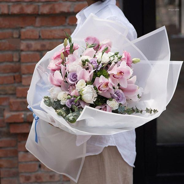 

gift wrap diy packaging paper 20pcs/set flower frosted handmade bouquet packing wrapping drop 1