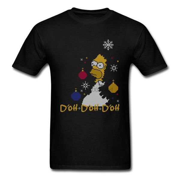 

doh doh homerj funny t shirt christmas t shirt men tees family sweater pattern black funny comics xmas sport hooded sweatshirt hoodie