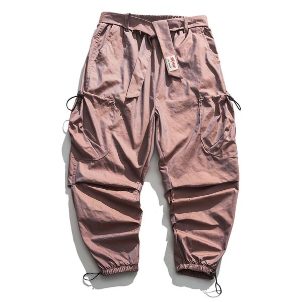 

ribbons multi pocket cargo harajuku casual track trouser hip hop streetwear 2020 autumn pants joggers men dropshipping