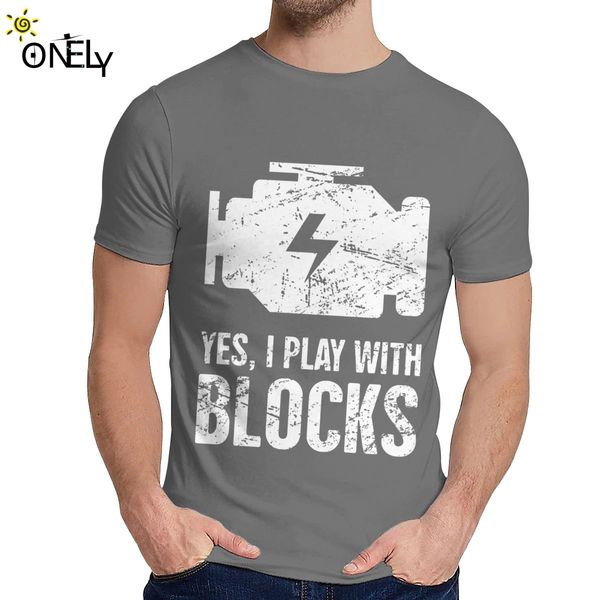 

crewneck yes i play with blocks car mechanic t-shirt summer male comfortable tee plus size sport hooded sweatshirt hoodie