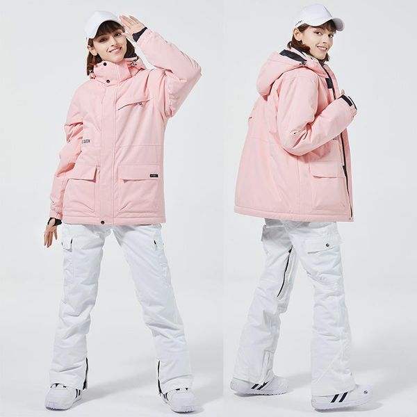 

skiing suits ski suit women's winter outdoor snowboard and double pants waterproof warmth thickened