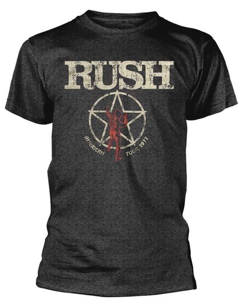 

rush 'american tour 1977' mens black sleeve harajuku men short sleeves basic 100% cotton hoodie designers t shirts sweatshirt