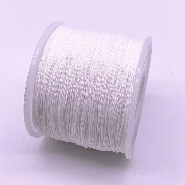 

0.4 1.5mm 10meters lot white nylon cord thread chinese knot macrame cord bracelet braided string diy tassels beading thread h wmtnzr