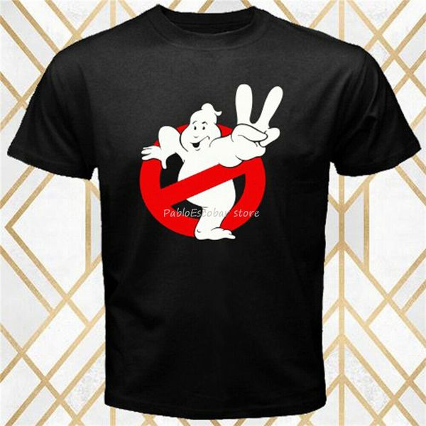 

ghostbusters peace funny ghost movie logo men's black size s 3xl outdoor wear men summer brand s hoodie designers t shirts sweatshirt